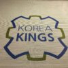 Trampoline design, including the bed, can be unique to any experience. Korea Kings trampoline bed logo.