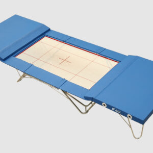 Folding Competition Trampoline With Double End Decking