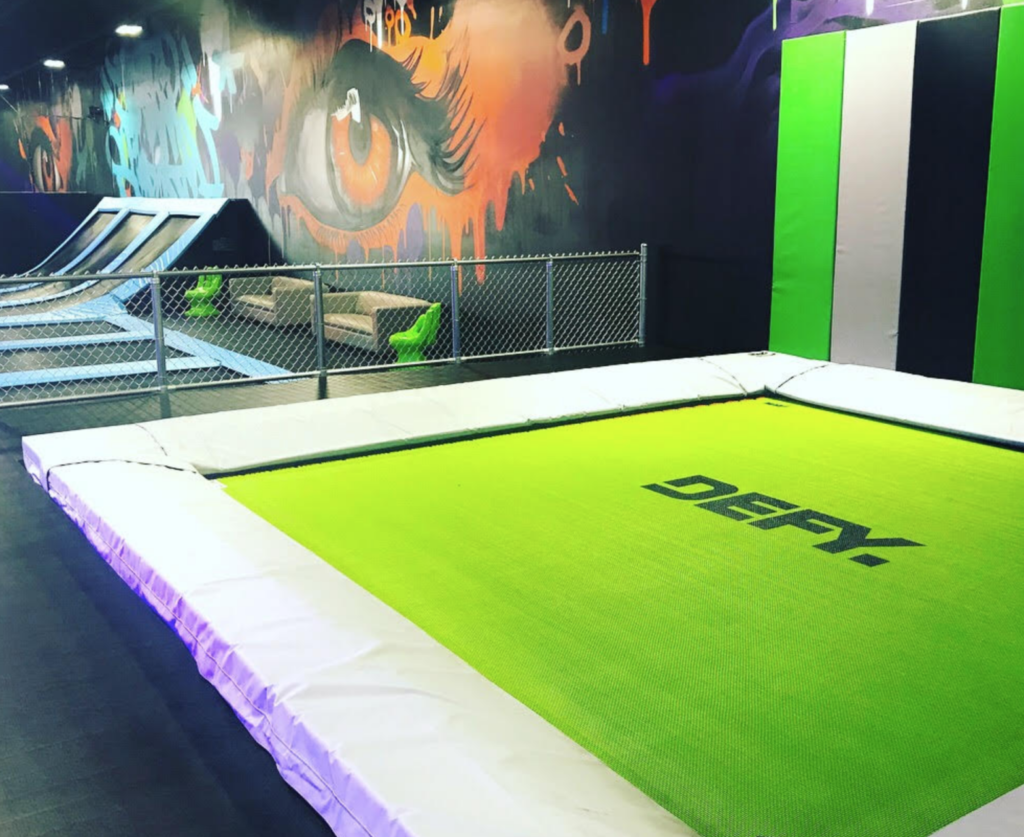 Defy with MaxAir Trampolines.