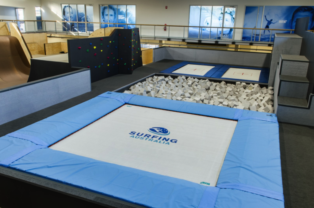 Surfing Australia MaxAir Trampolines. We supply trampolines and accessories around the world.