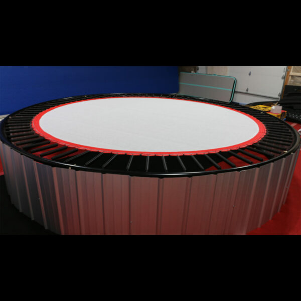 An installed super nova trampoline bed.