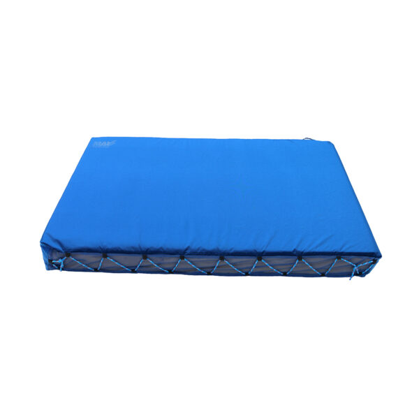 Side view of an oversized pitch mat by MaxAir Trampolines.