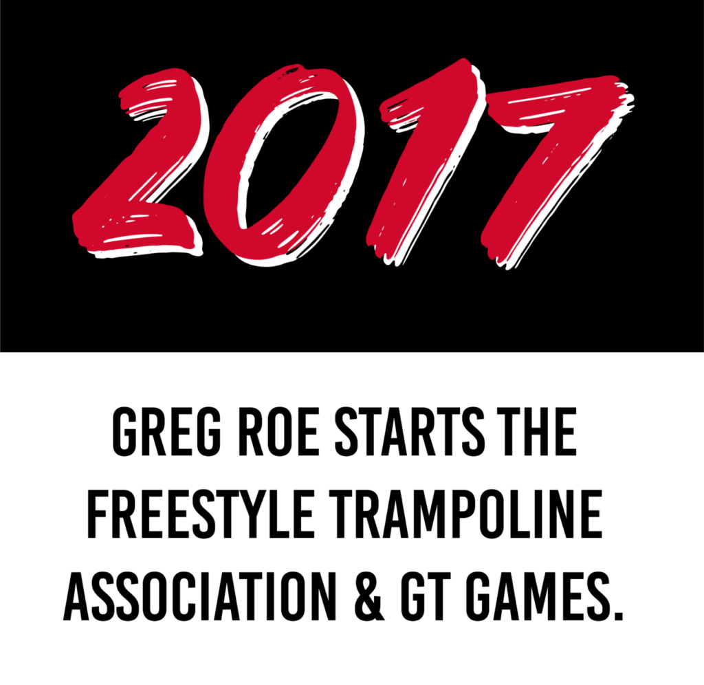 2017 greg roe starts the freestyle trampoline association and garden trampoline games.